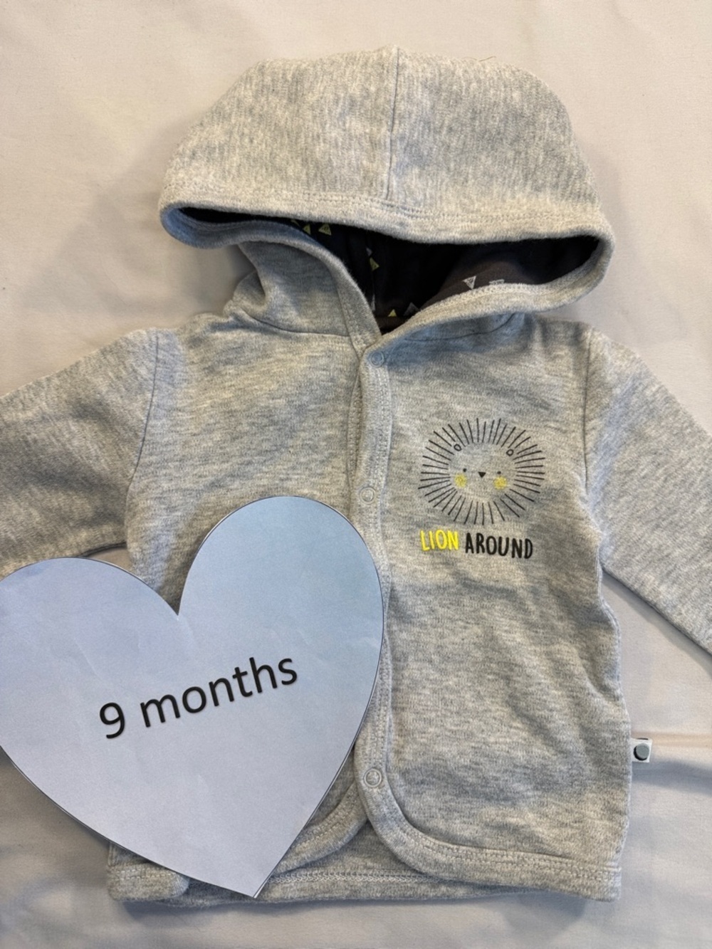 Petit Lem - Gray Jacket with lion design
